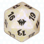 Dado D20 de Dark Ascension blanco