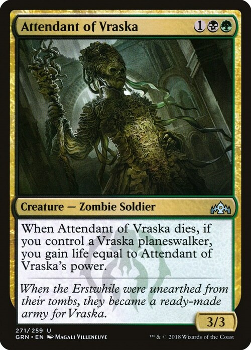 Attendente di Vraska Card Front