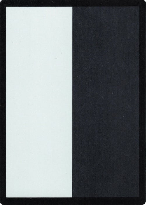 White-Black Filler Card Frente
