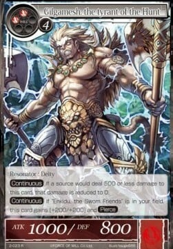 Gilgamesh, il Tiranno della Caccia Card Front