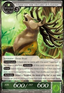 Duneyrr, the Herald of Change Card Front