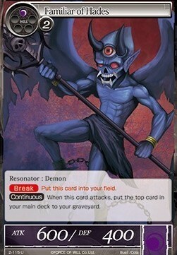 Familiar of Hades Card Front
