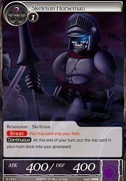 Skeleton Horseman Card Front