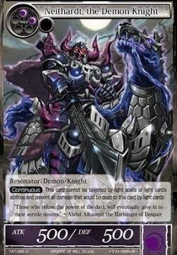 Neithardt, il Cavaliere Demone Card Front