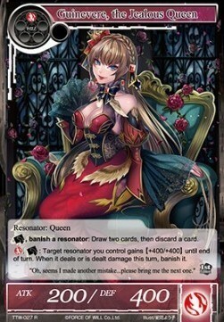 Guinevere, the Jealous Queen Card Front