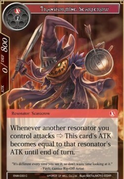 Transforming Scarecrow Card Front