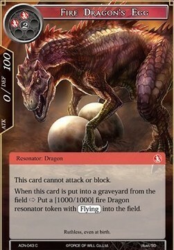 Uovo del Drago di Fuoco Card Front