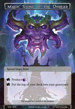 Magic Stone of the Undead Card Front