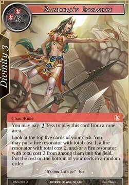Sandora's Invasion Card Front