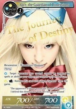 Alice, the Guardian of Dimensions (vers. 1 - Fixed) Card Front