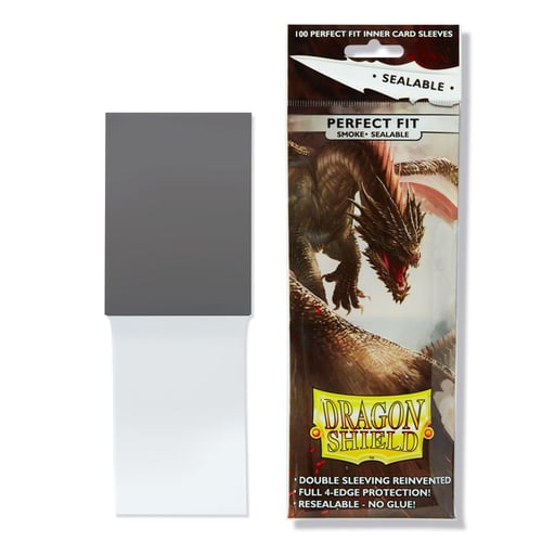 Dragon Shield Standard - Perfect Fit Smoke Sideloader- 100ct - Face To Face  Games
