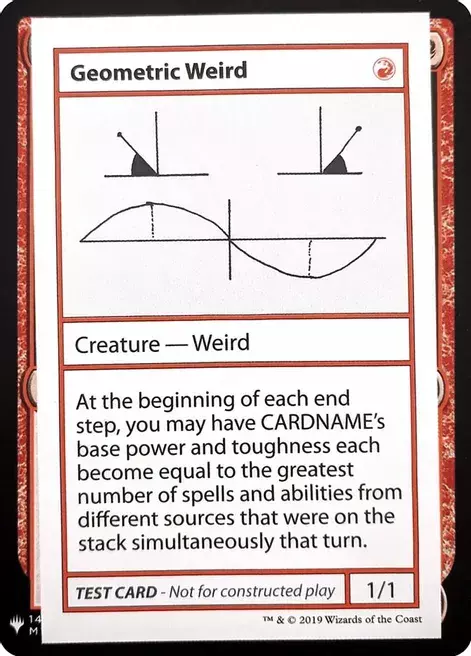 Geometric Weird Card Front