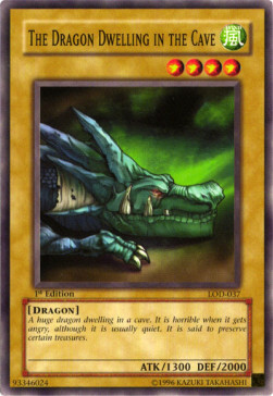 Il Drago Abitante nella Caverna Card Front