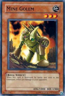 Mine Golem Card Front