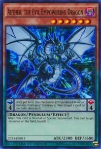 Aether, the Evil Empowering Dragon Card Front