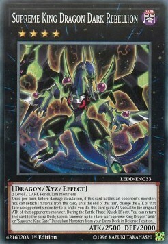 Supreme King Dragon Dark Rebellion Card Front