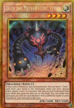 Duza the Meteor Cubic Vessel Card Front