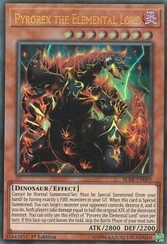 Pyrorex il Signore Elementale Card Front