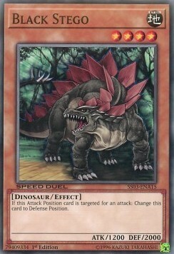 Stegosauro Oscuro Card Front