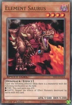 Dinosauro Elementale Card Front