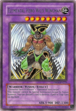 Elemental Hero Wild Wingman Card Front