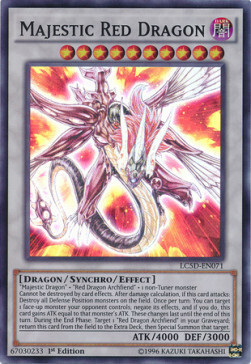 Drago Rosso Maestoso Card Front
