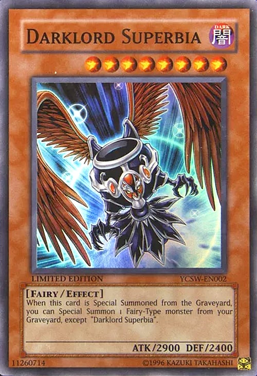 Darklord Superbia Card Front