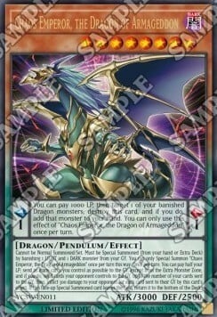 Imperatore del Chaos, il Drago dell'Armageddon Card Front