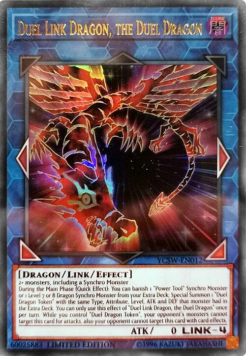 Duel Link Dragon, the Duel Dragon Card Front
