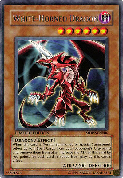 White-Horned Dragon Card Front