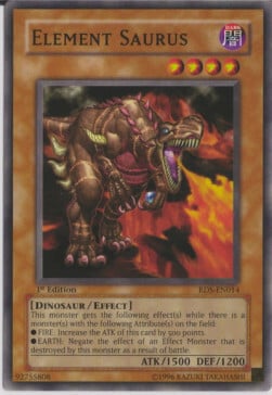 Dinosauro Elementale Card Front