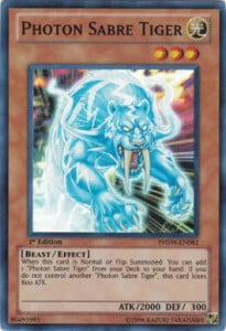 Photon Sabre Tiger Card Front