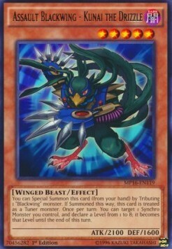 Assault Blackwing - Kunai the Drizzle Card Front