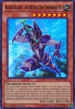 Buster Blader, the Destruction Swordmaster Card Front