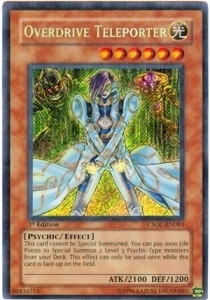 Overdrive Teleporter Card Front