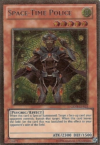 Space-Time Police Card Front