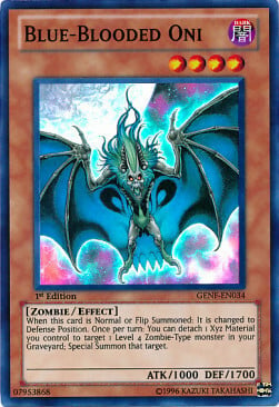 Blue-Blooded Oni Card Front