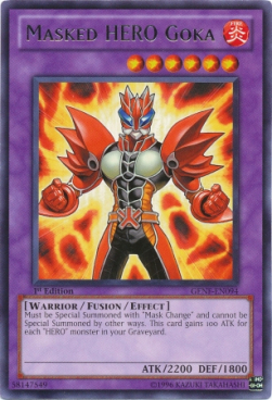 Masked HERO Goka Card Front