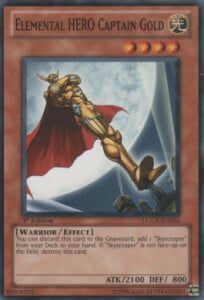 Capitano Gold EROE Elementale Card Front