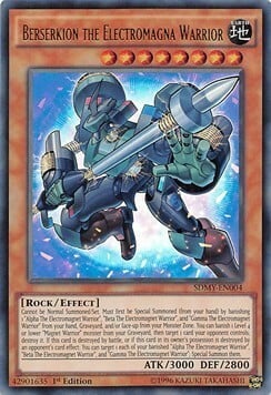 Berserkion the Electromagna Warrior Card Front