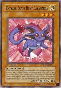 Crystal Beast Ruby Carbuncle Card Front
