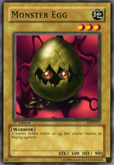 Monster Egg Card Front