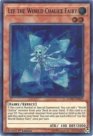 Lee the World Chalice Fairy Card Front