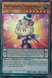 Performapal Monkeyboard Card Front