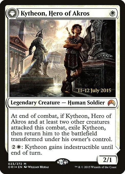 Kytheon, Eroe di Akros // Gideon, Forgiato dalla Battaglia Card Front